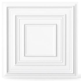 12 Pack 24" X 24" PVC Drop Ceiling Tiles, Waterproof 3D Textured Ceiling Panels For Home Office (Option: Defaulttitle)